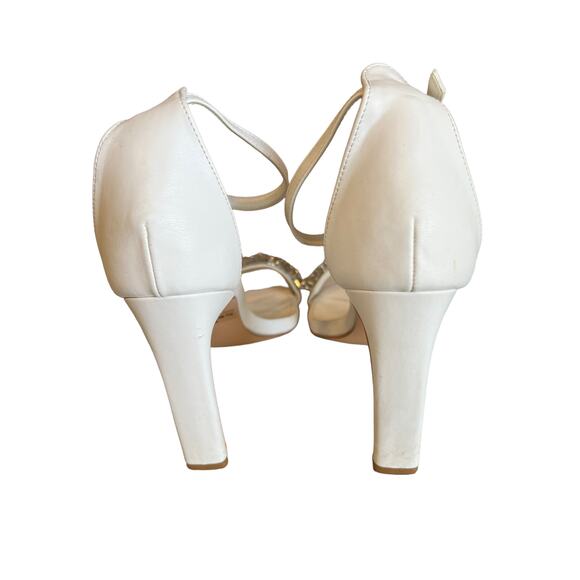 Lulus White Crystal Studded Strappy Sandals 9 - Picture 4 of 7